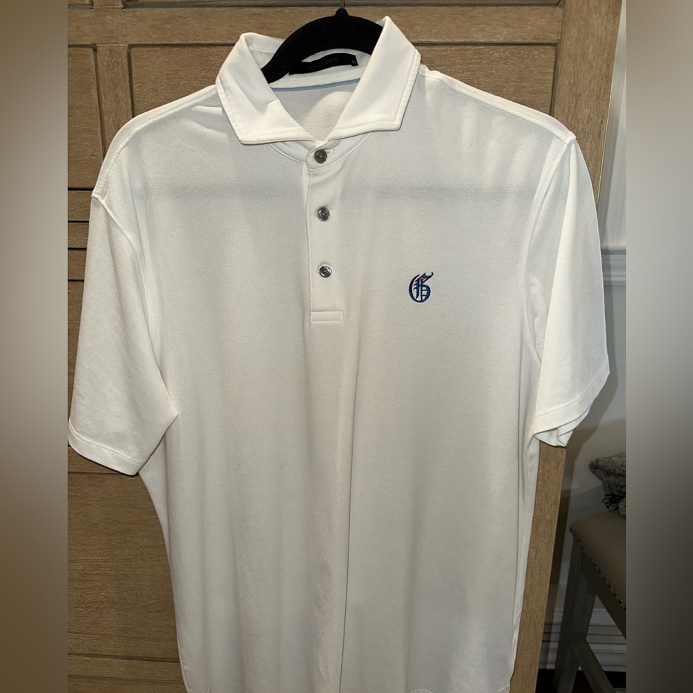 Greyson Omaha Polo with 4th of July themed logo